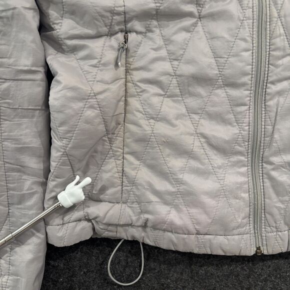 Patagonia Nano Puff Jacket Women's Medium Gray Hooded Primaloft Quilted - Picture 3 of 10